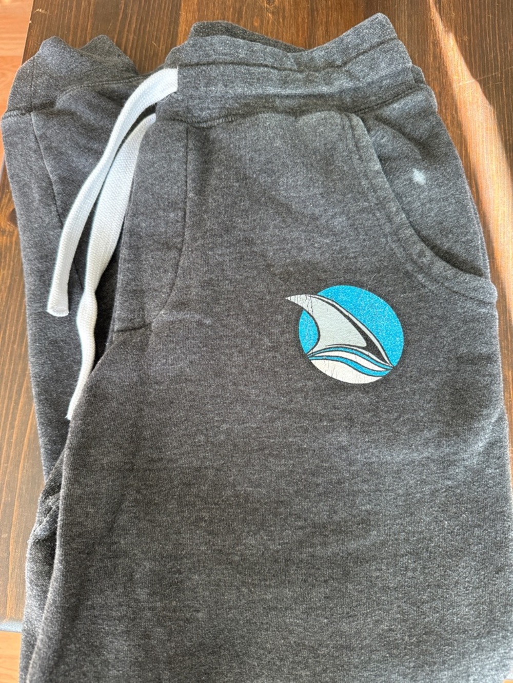 San Jose Sharks Fin Logo Charcoal Gray Jogger Sweatpants